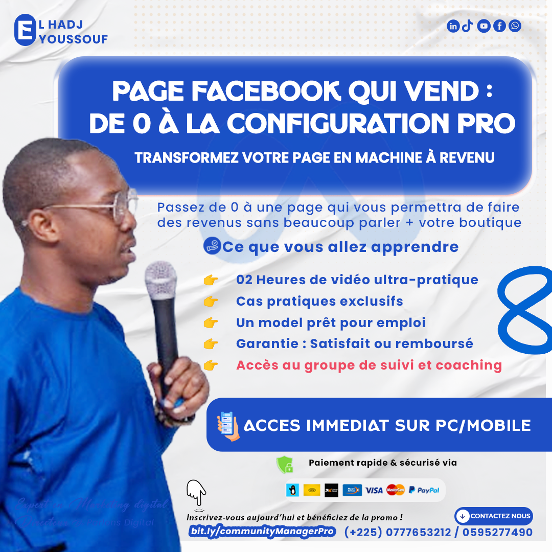 Page Facebook Pro : la méthode pour configurer et vendre dès les premières campagnes