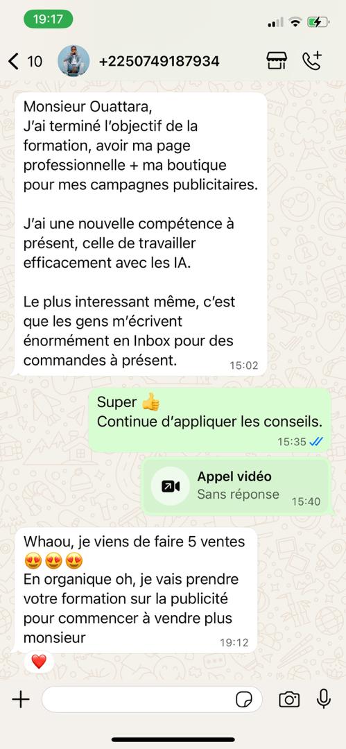 Témoignage de apprenant