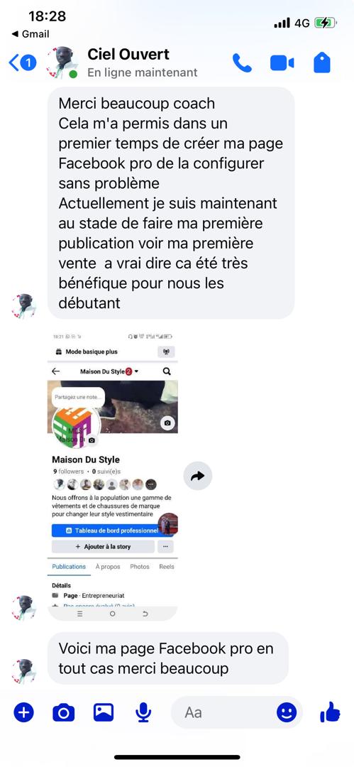 Témoignage de apprenant